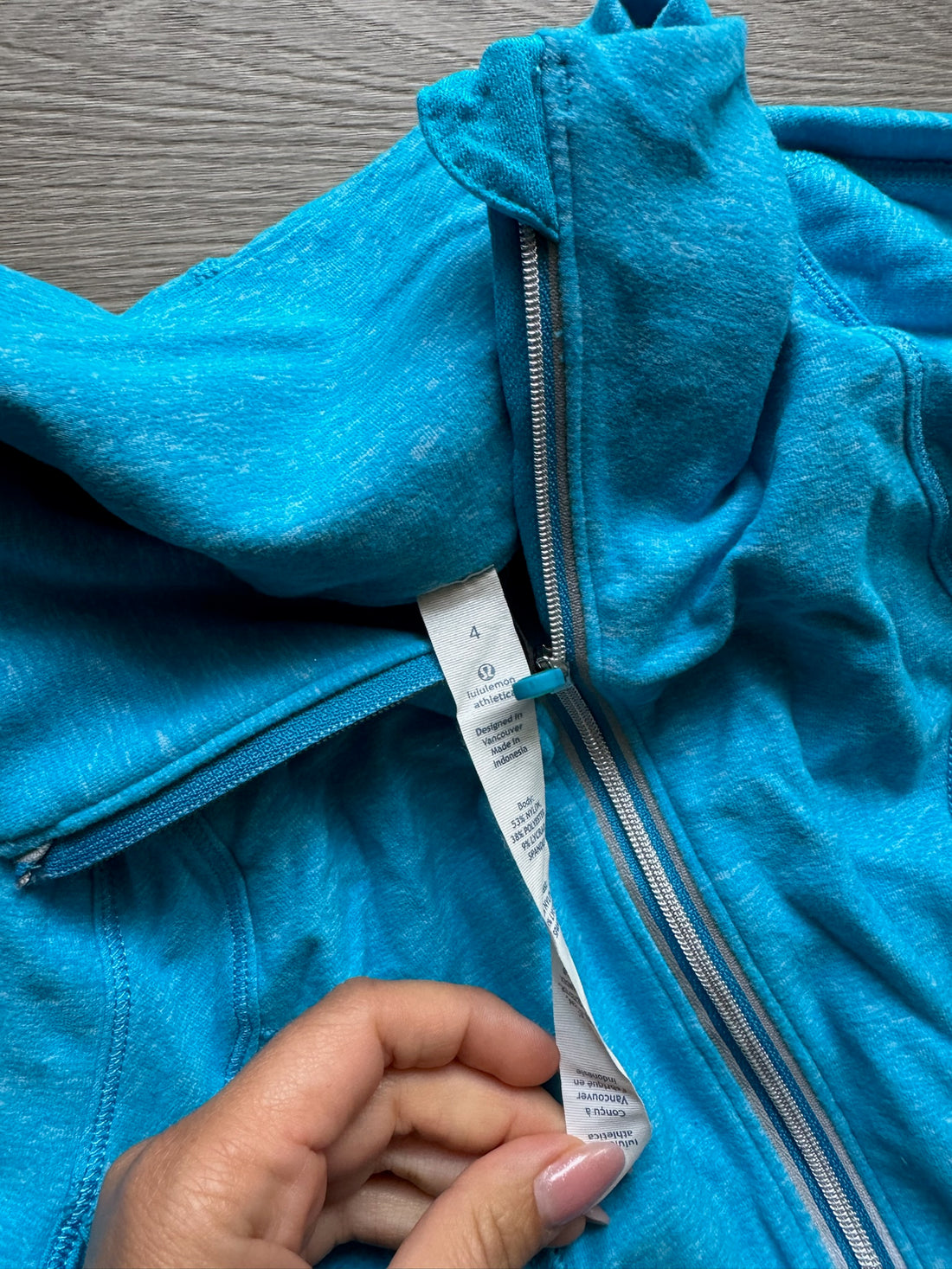 Lulu Blue Half Zip Jacket