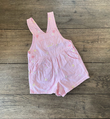 Oshkosh Vintage Pink Checkered Overalls