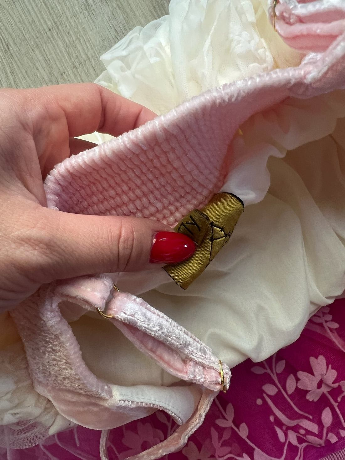 Pleiades Fuchsia Floral Lace Dress