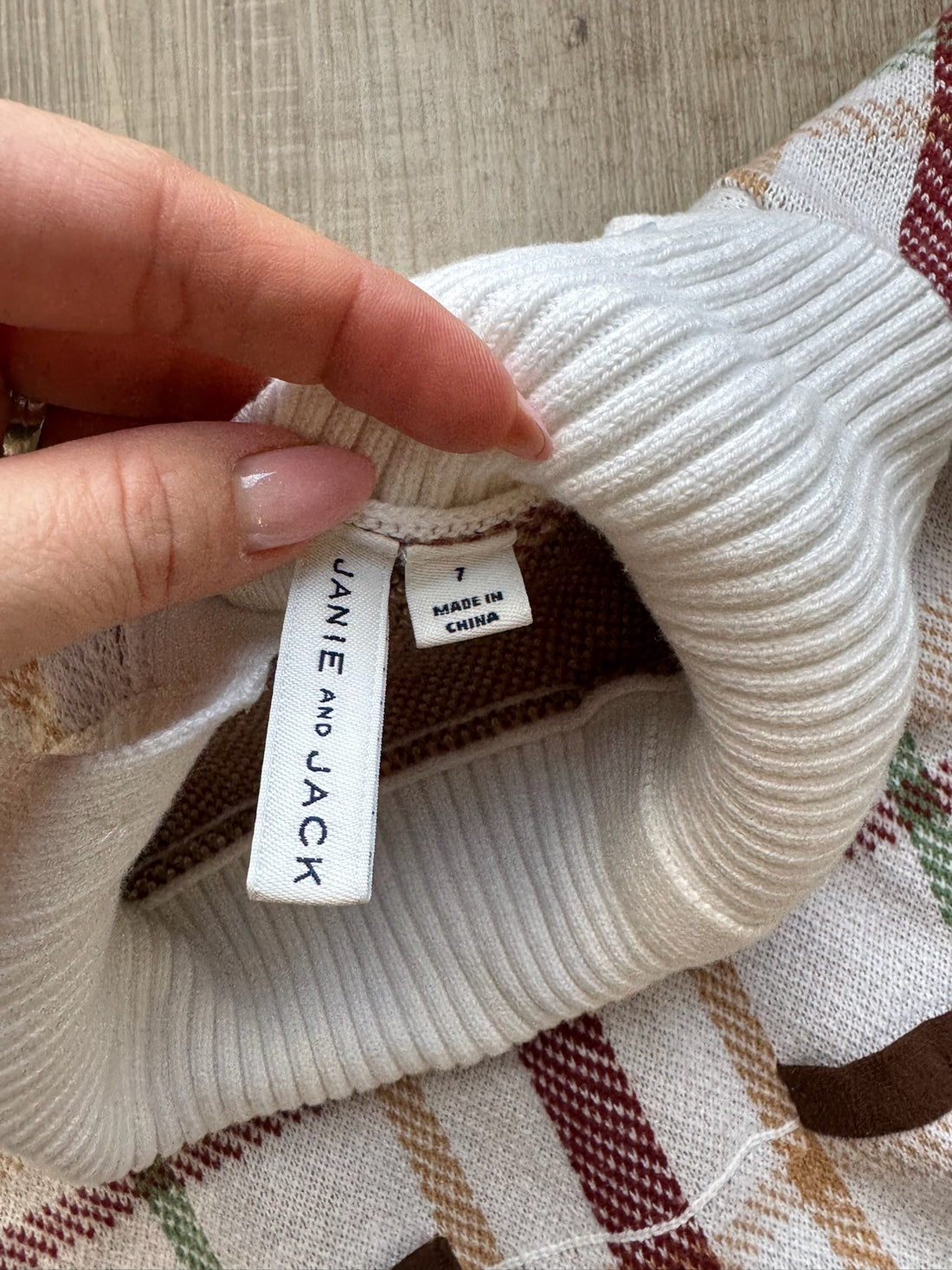Janie & Jack Plaid Sweater Dress