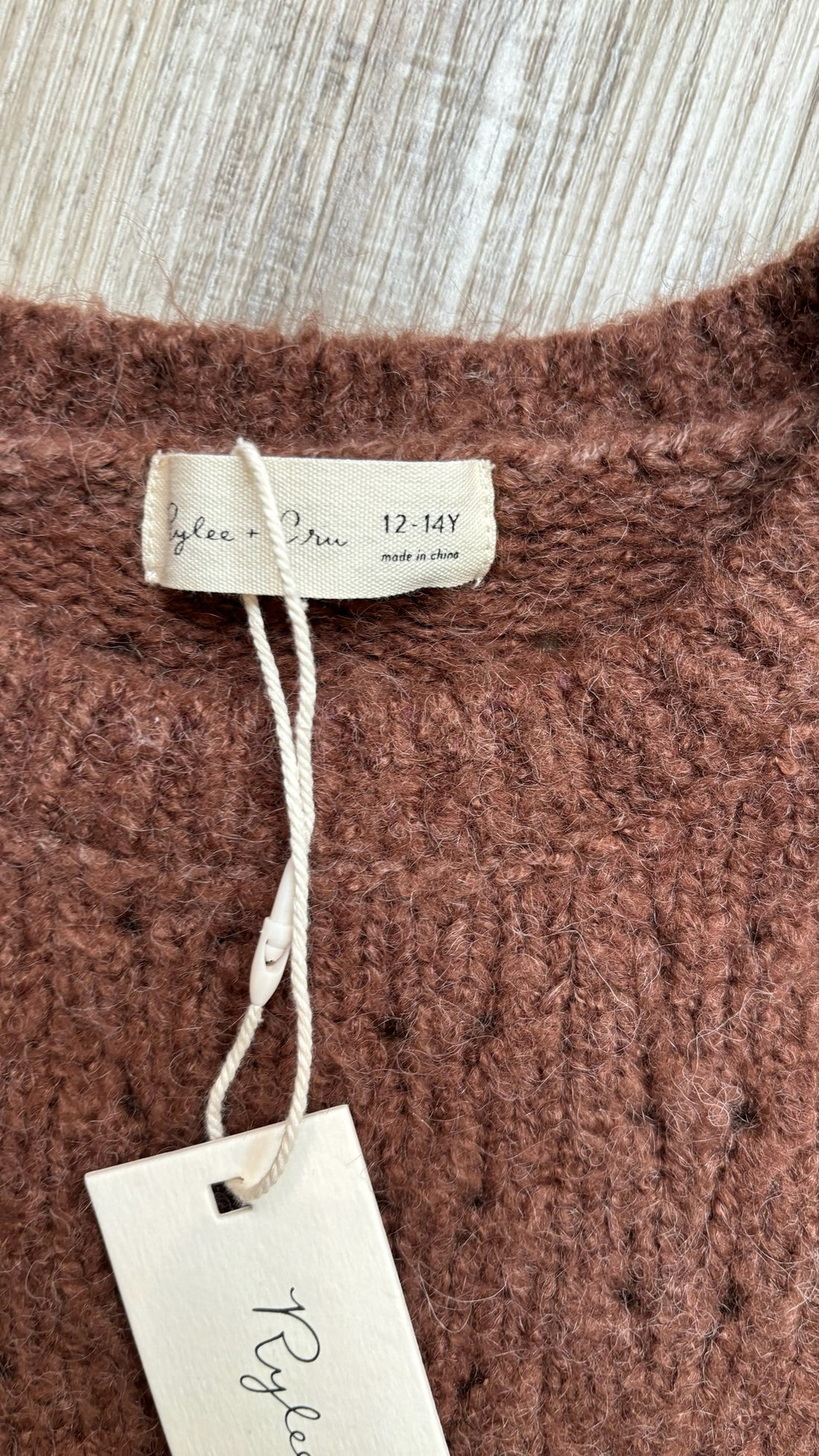 Rylee & Cru Brown Sweater - NEW
