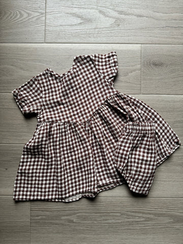 Quincy Mae Checkered Dress
