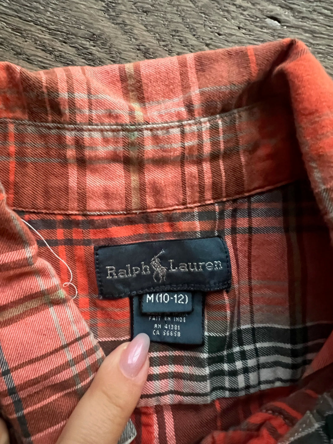 Ralph Lauren Orange Button Down