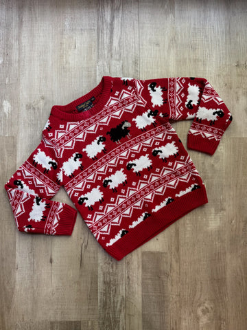Vintage Red Sheep Sweater
