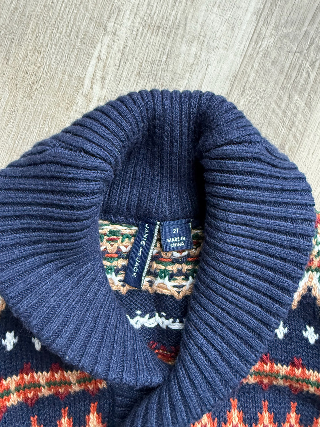 Janie & Jack Navy Trim Cardigan