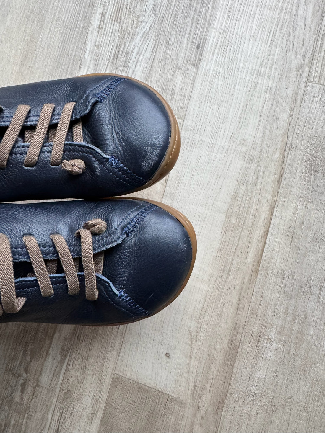Camper Navy Leather Shoes