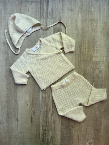 Zara Cashmere Knit Set w/ Bonnet