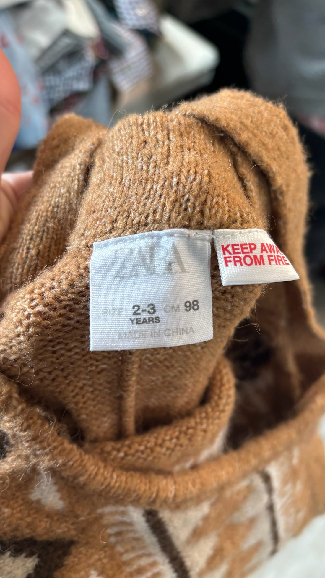 Zara Brown Knit Jumper