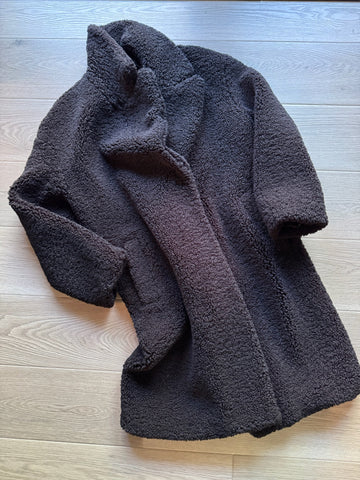 Zara Black Sherpa Coat