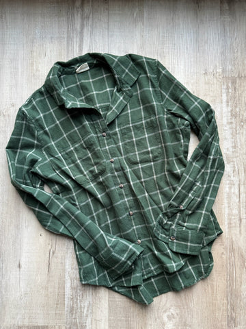 Pact Green Button Down