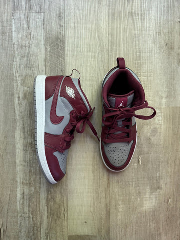 Nike Jordan Burgundy & Grey Shoes