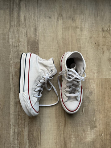 Converse White Platform Shoes