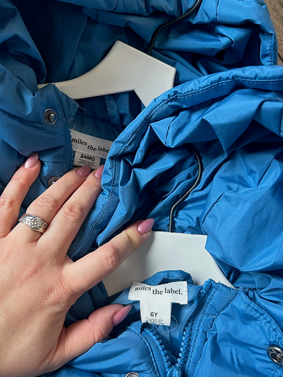 Miles the Label Blue Puffer Coat