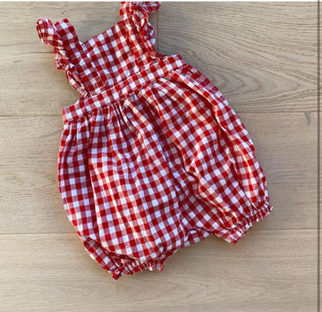 Gap Red Plaid Bubble