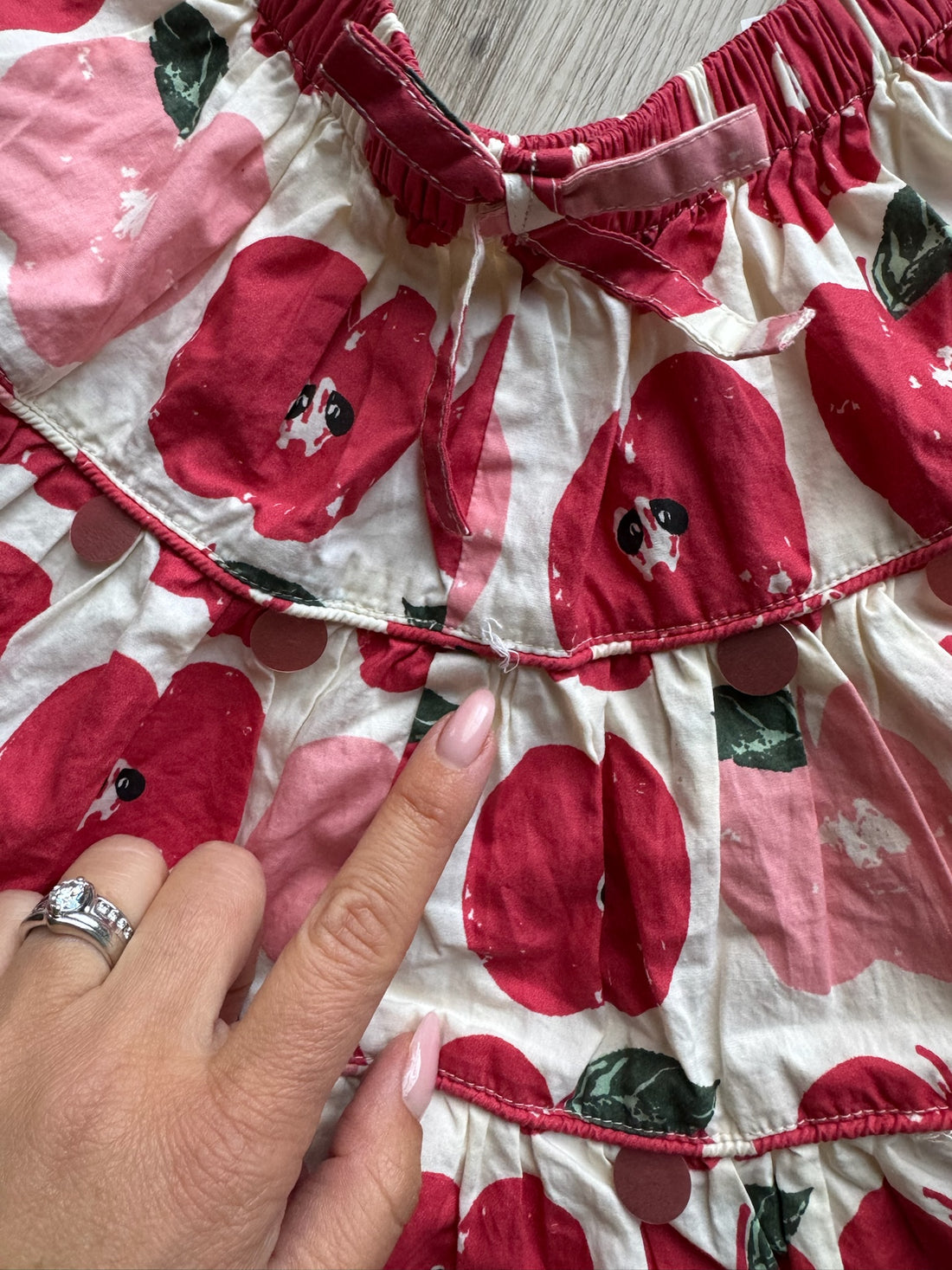 Pink Chicken Apple Skirt - AS IS