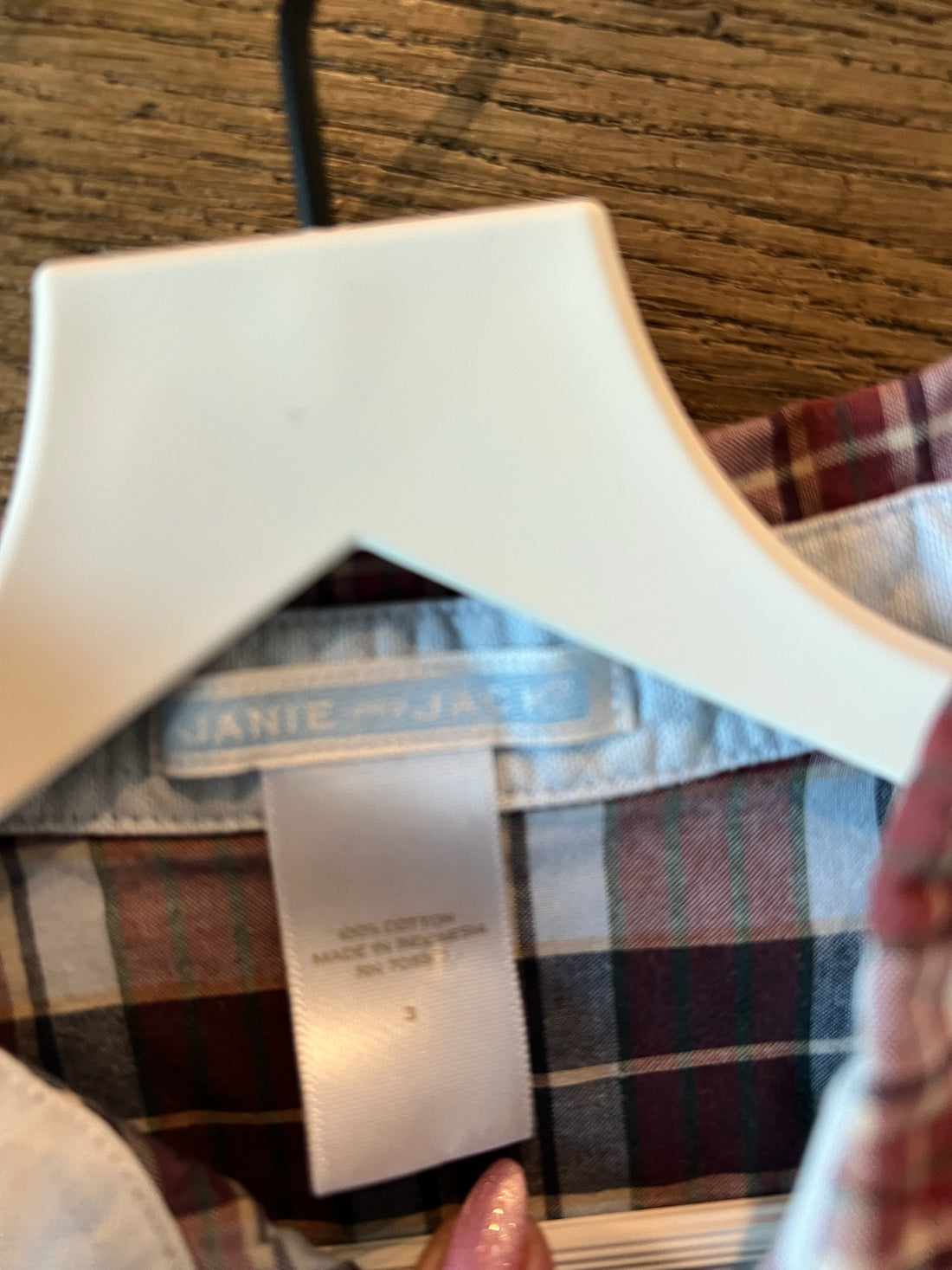 Janie & Jack Brown Plaid Button Down
