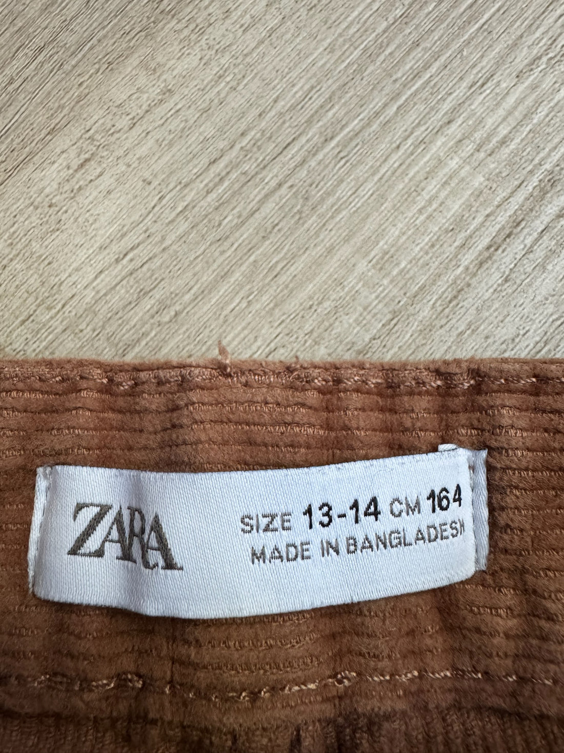 Zara Brown Cord Pants