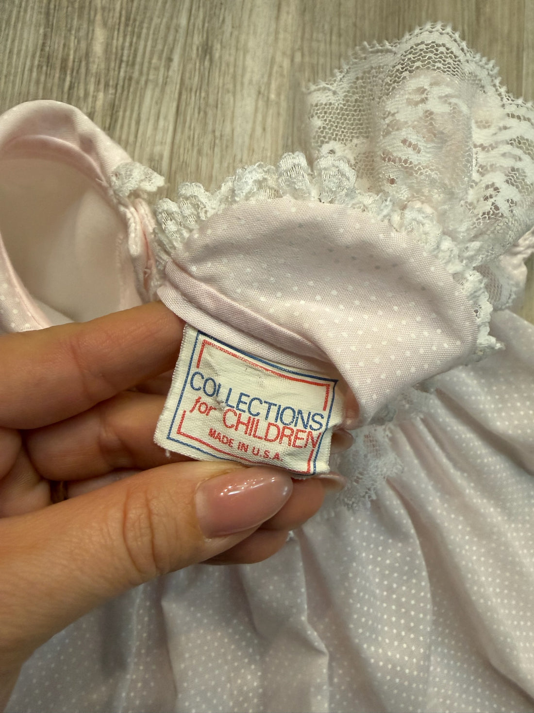 Vintage Pink Swiss Dot Dress