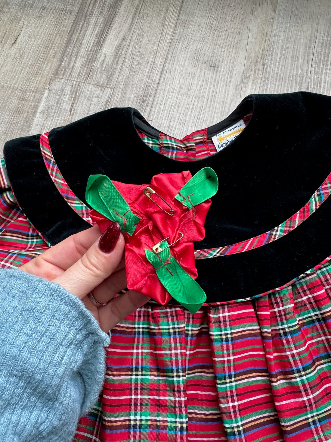 Vintage Red Plaid Dress