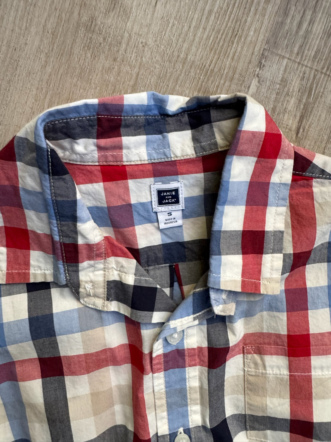 Janie & Jack Plaid Button Down