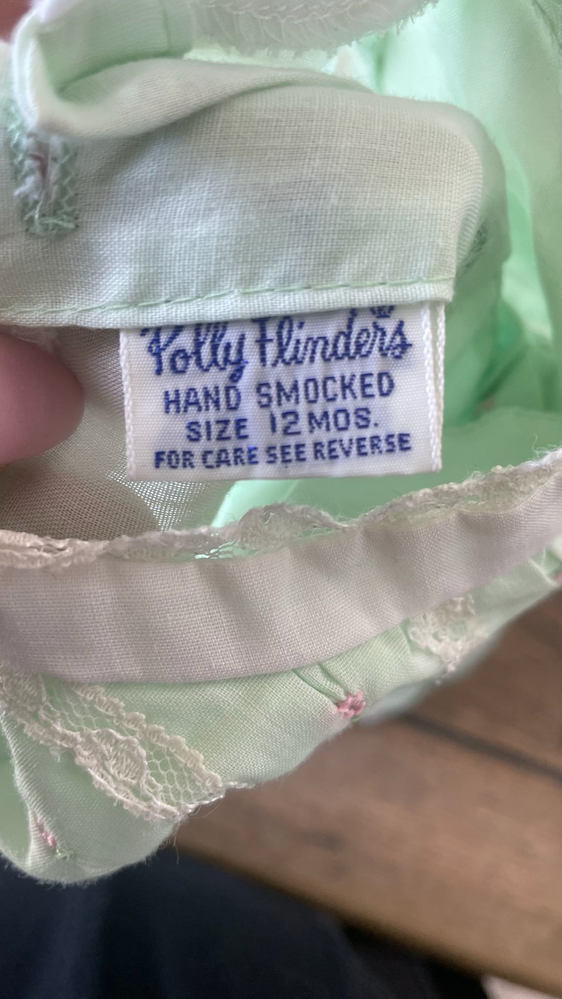 Polly Flinders Vintage Mint Green Dress