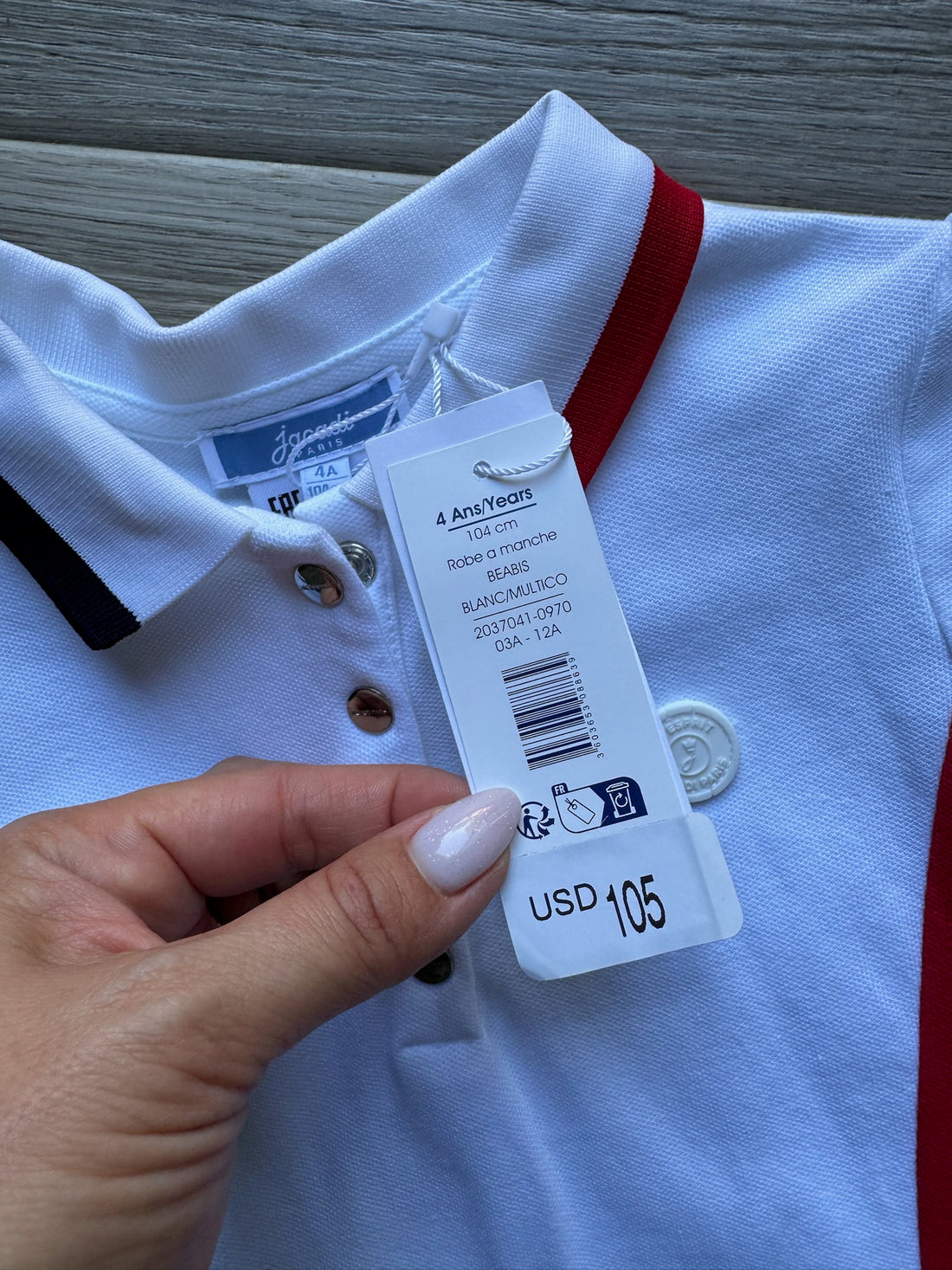 Jacadi Polo Dress - NEW
