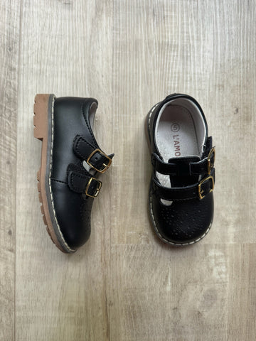 L Amour Black Mary Janes