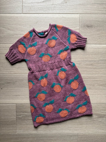 Oeuf Purple Orange Wool Dress