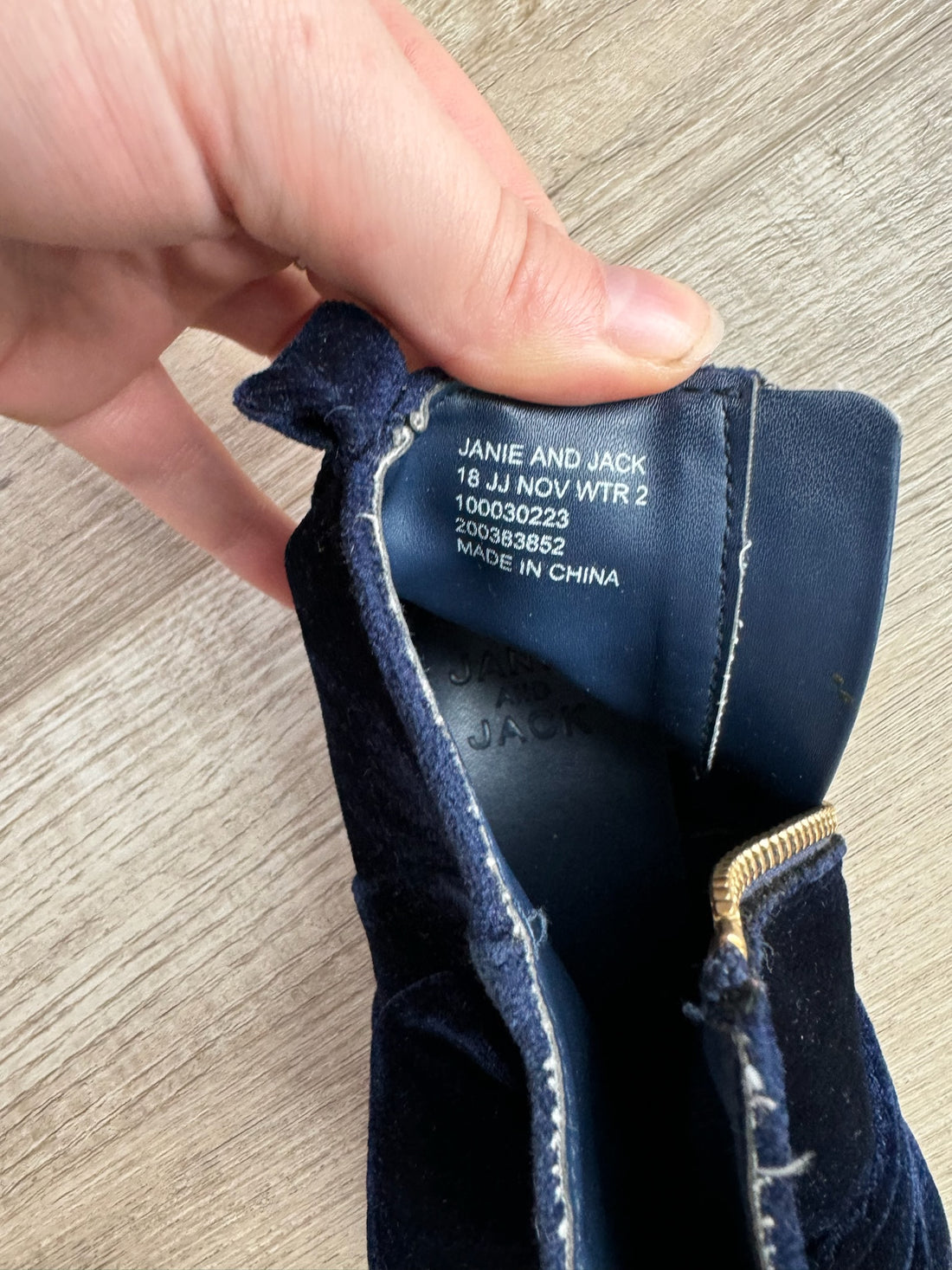 Janie & Jack Navy Booties