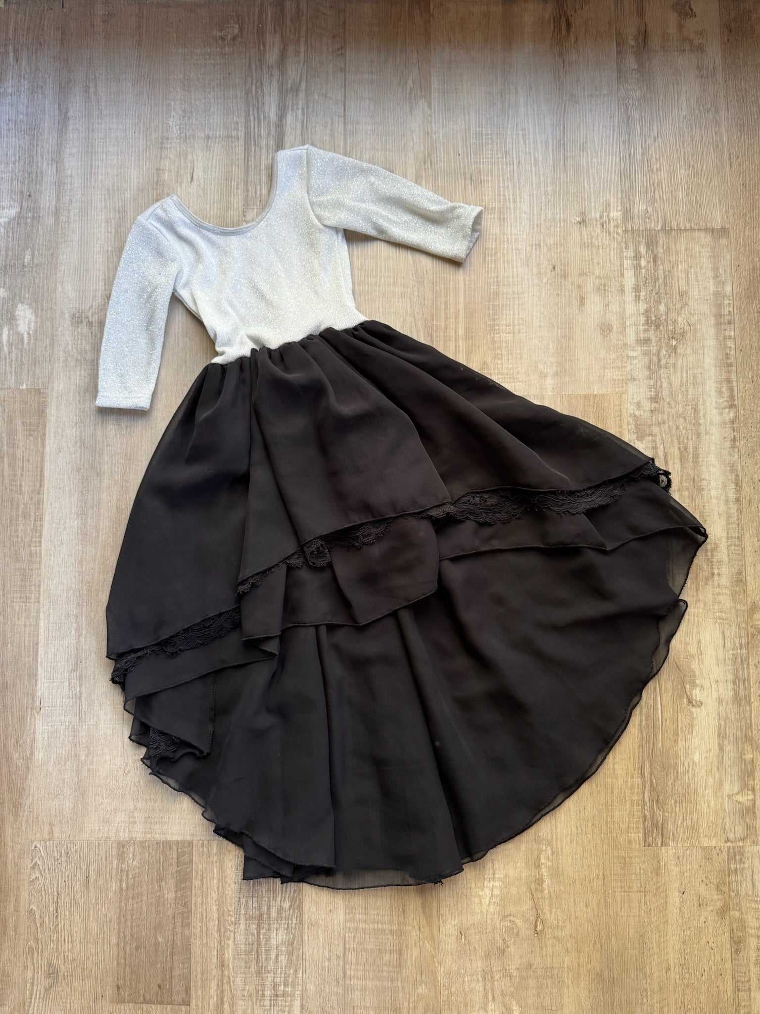 Pleiades Silver & Black Dress