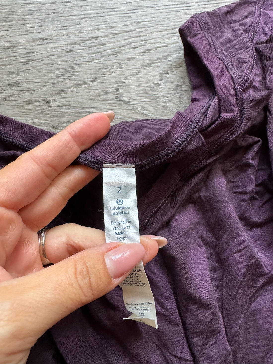 Lulu Dark Purple Top