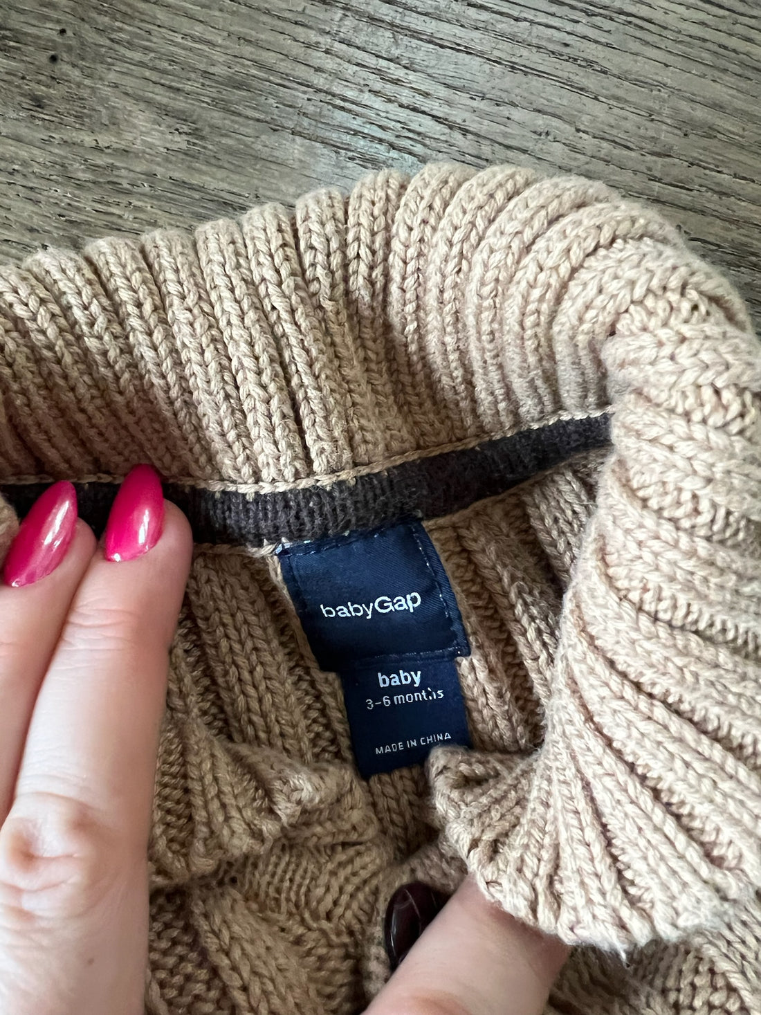 Baby Gap Brown Knit Romper