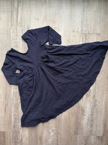 LFB Boutique Navy Polka Dot Dress