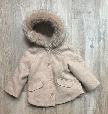 Zara Cream Wool Coat