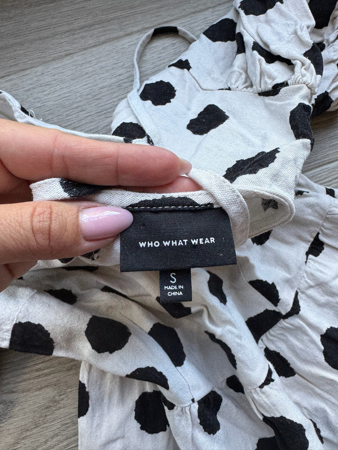 Who What Wear Polka Dot Dress