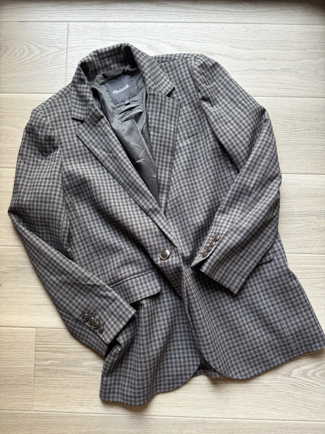Madewell Houndstooth Blazer - W