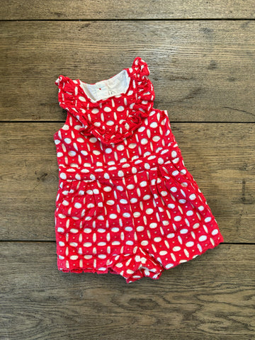 Janie & Jack Red Romper