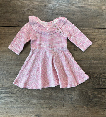 Janie & Jack Pink Tweed Dress
