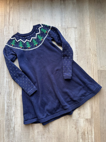 Hanna Andersson Navy Tree Dress