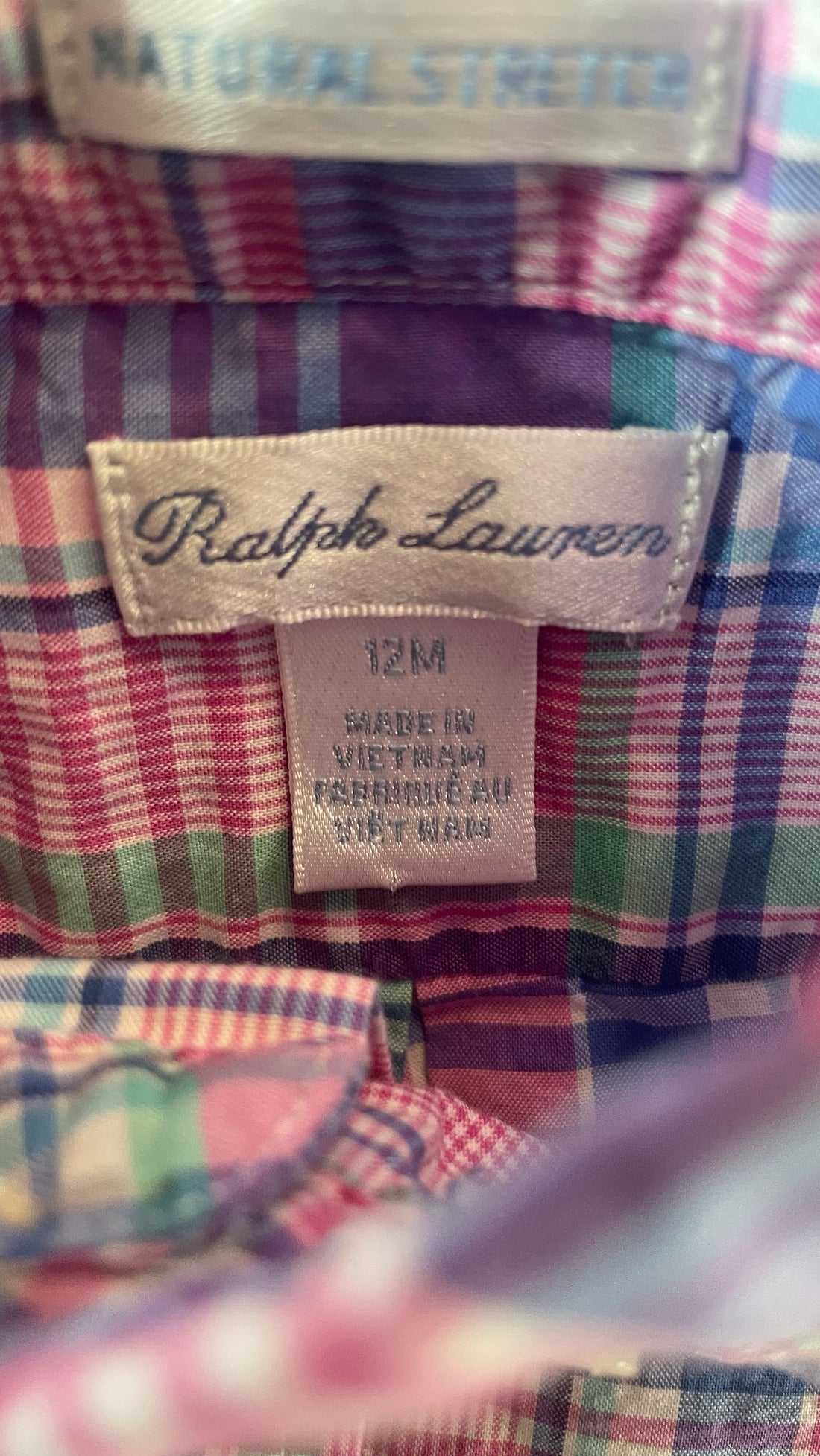 Ralph Lauren Pink Plaid Button Down