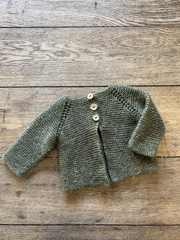 Green Handknit Cardigan