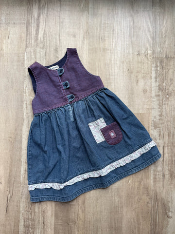 Vintage Blue & Purple Dress