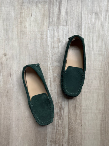 Janie & Jack Green Leather Loafers