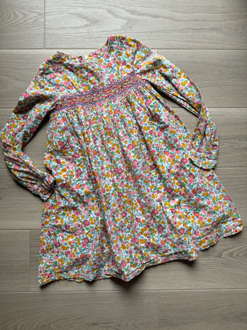 Boden Floral Smocked Dress