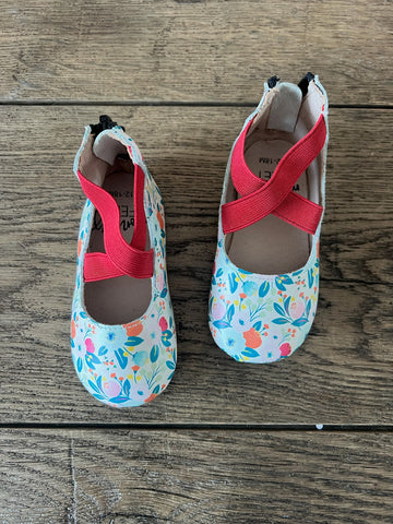 Monkey Feet Floral Flats