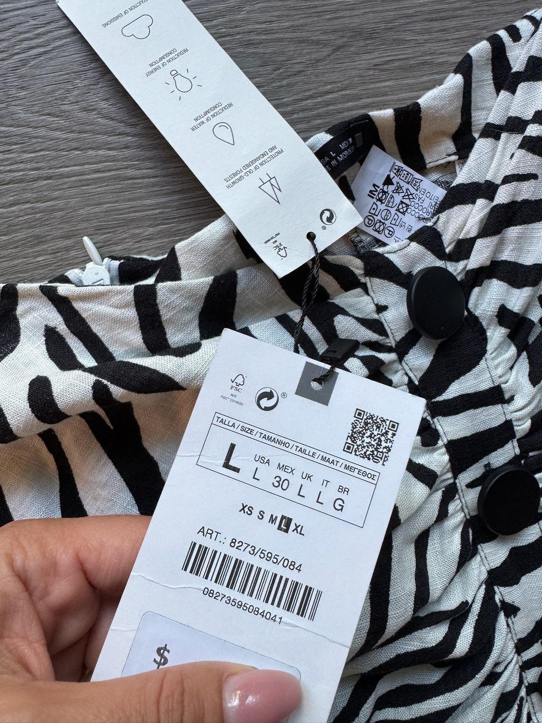 Zara Zebra Print Skirt - NEW
