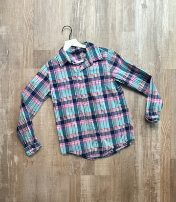 Janie & Jack Blue Plaid Button Down
