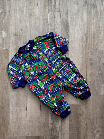 Vitamins Vintage Blue Romper