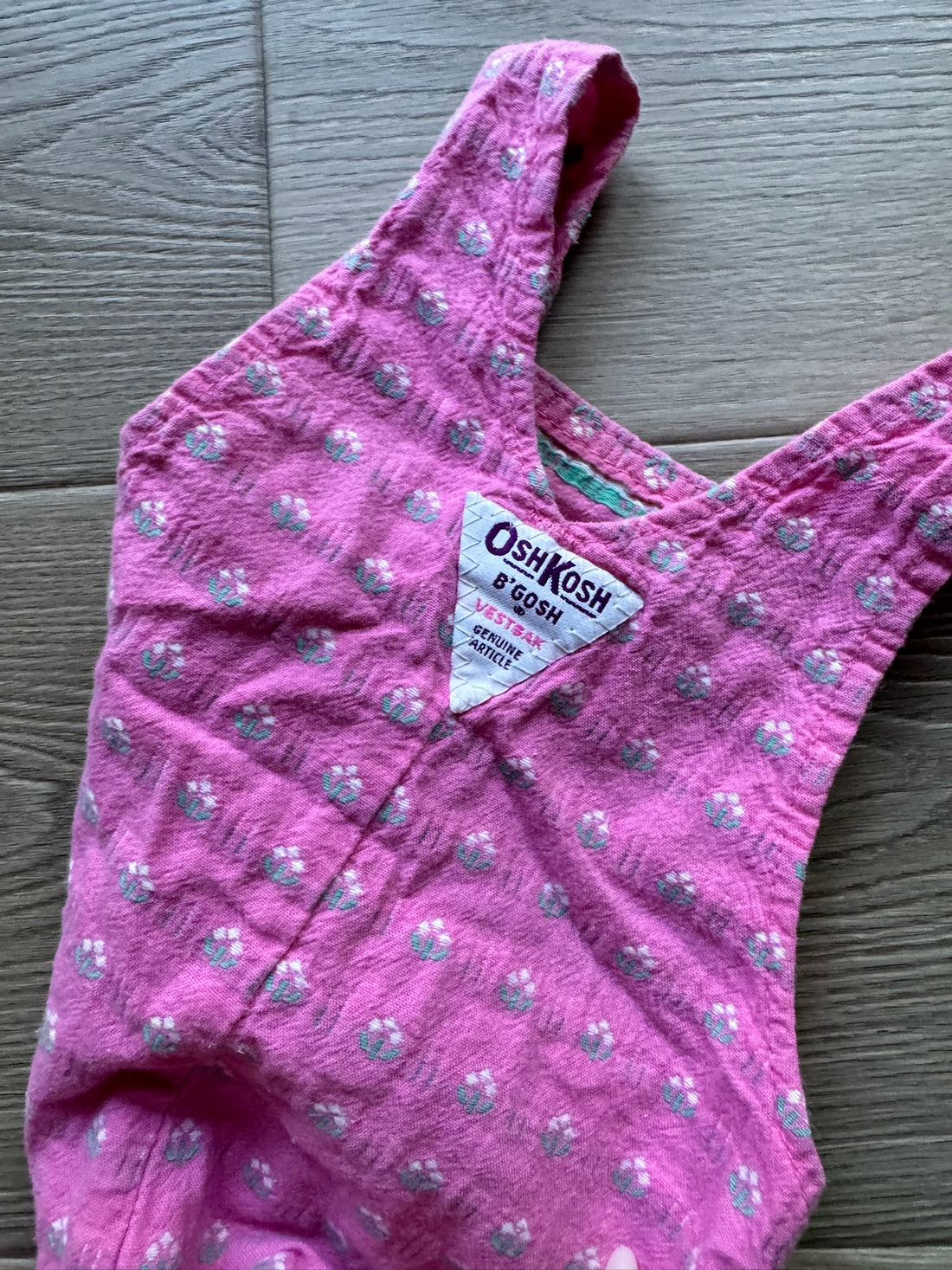 Oshkosh Vintage Pink Floral Overalls