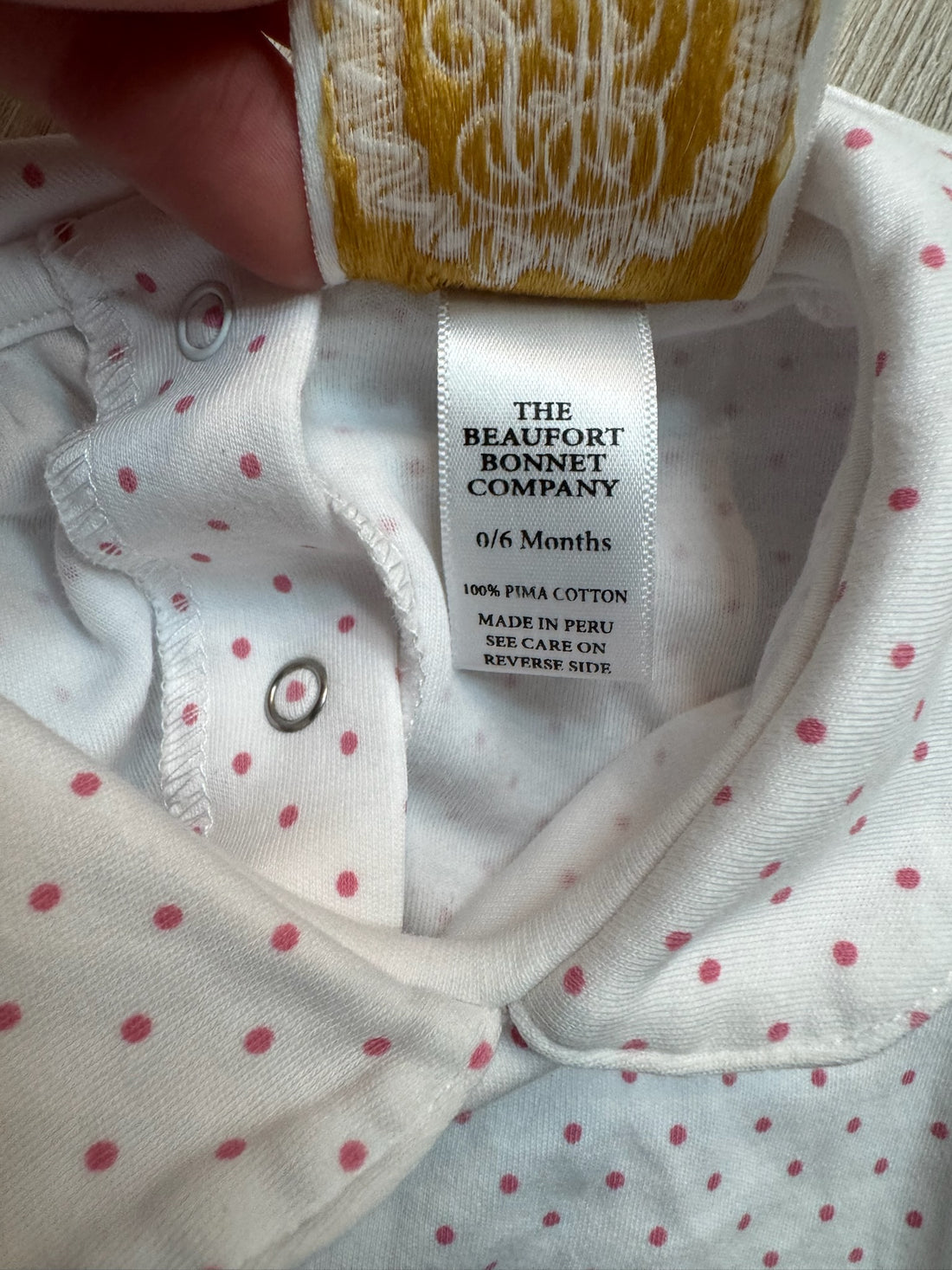 Beaufort Bonnet Polka Dot Onesie